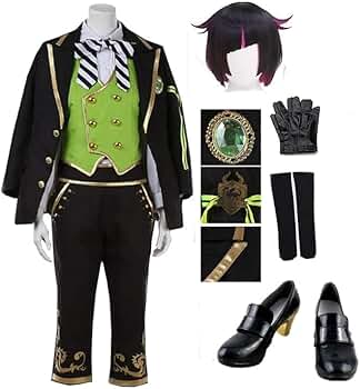 ツイステ・リリアコスプレフルセット　制服衣装+ウィッグ+靴 Amazon.co.jp: [LELE] ウィッグ、靴付き ツイステッド